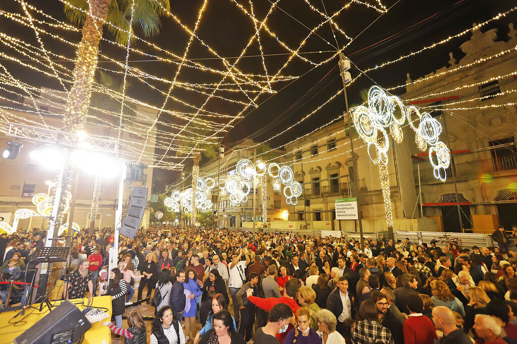 Encendido del alumbrado de la Navidad en Huelva