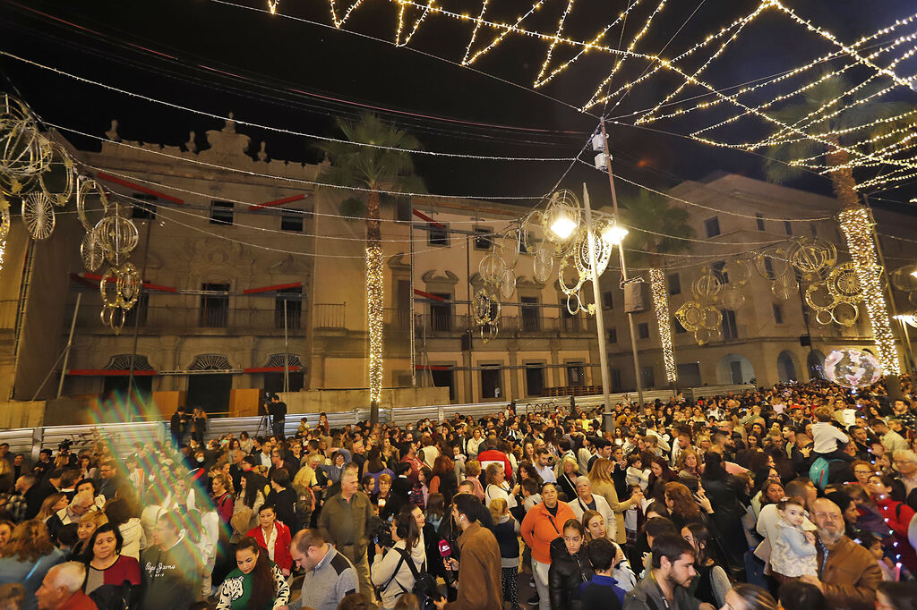 Encendido del alumbrado de la Navidad en Huelva