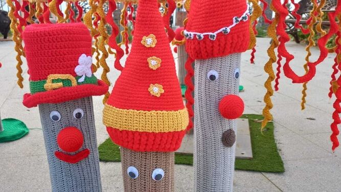 Vuelve la mágica decoración navideña de croché a Castaño del Robledo