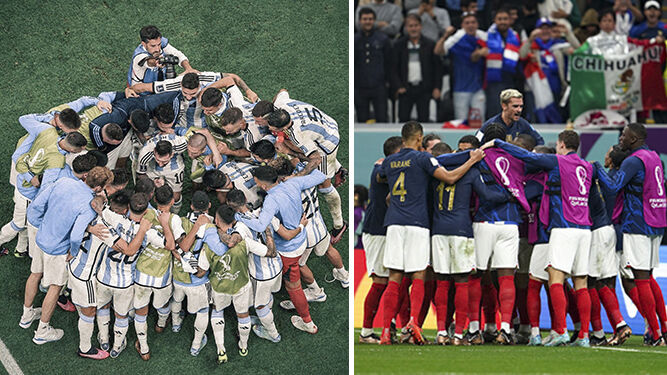 La Argentina de Messi y la Francia de Griezmann y Mbappé, preparadas para la final