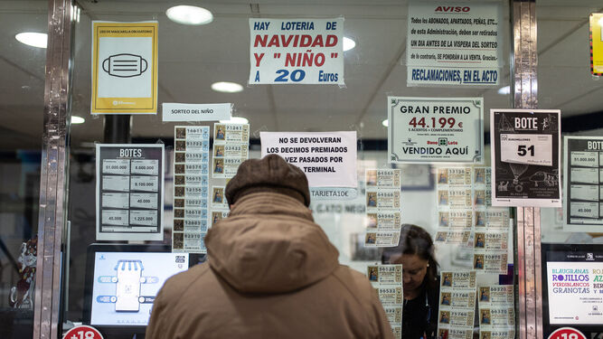 Una administración de lotería de Huelva.