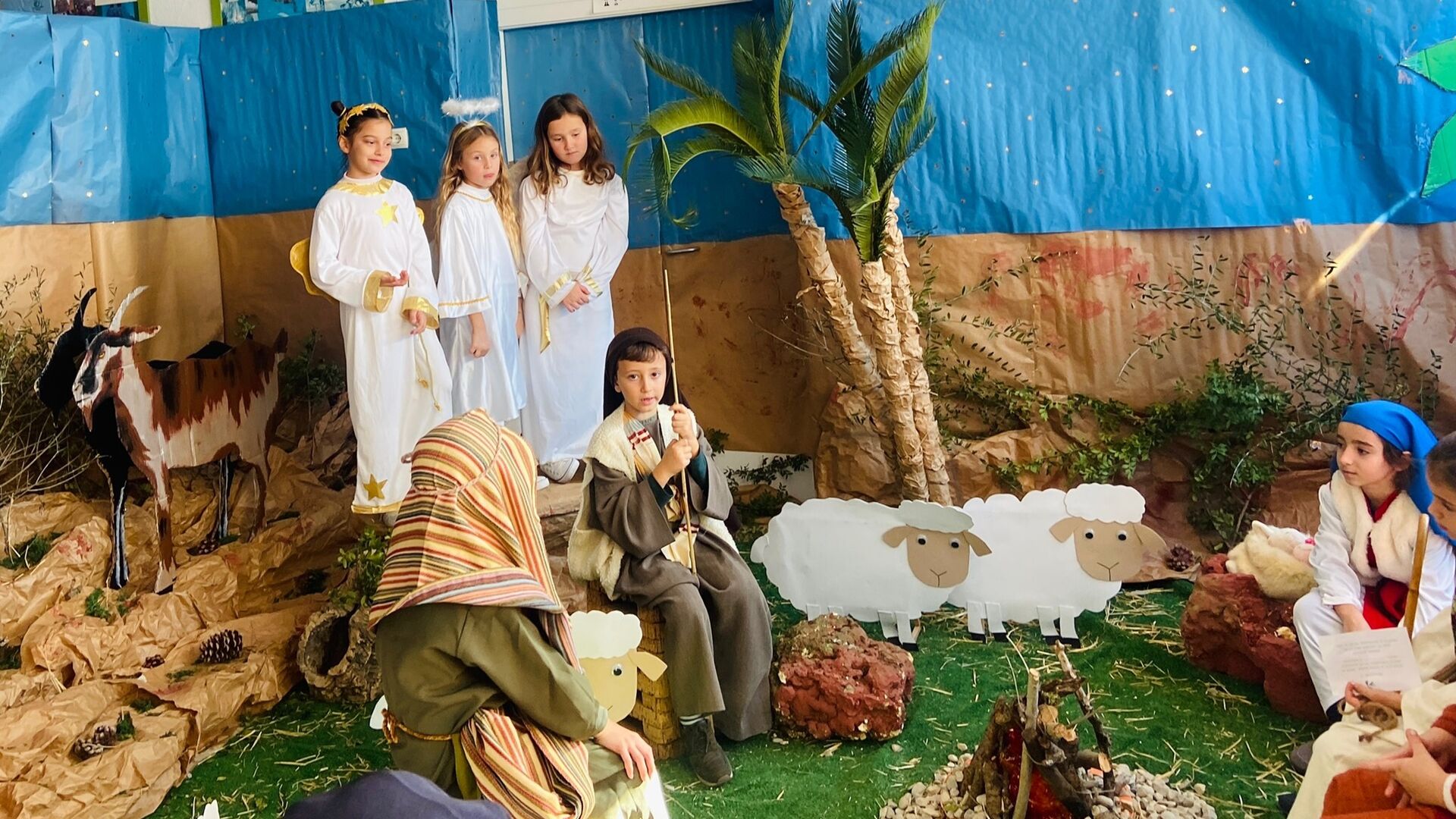 El Bel&eacute;n Viviente con el que el colegio de las Carmelitas celebra la Navidad en San Fernando