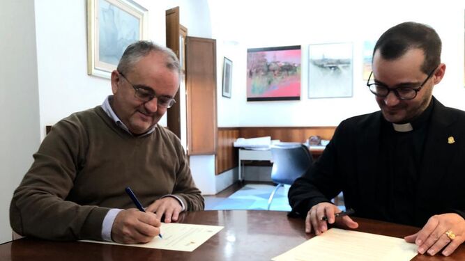 El Ayuntamiento de Beas y la Diócesis de Huelva amplían su convenio de colaboración