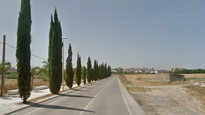 Carretera de La Ribera, donde se ha producido el accidente.