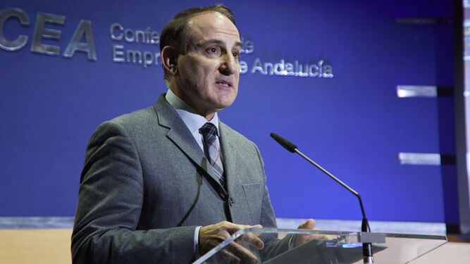 Javier González de Lara, presidente de la CEA, en una intervención reciente