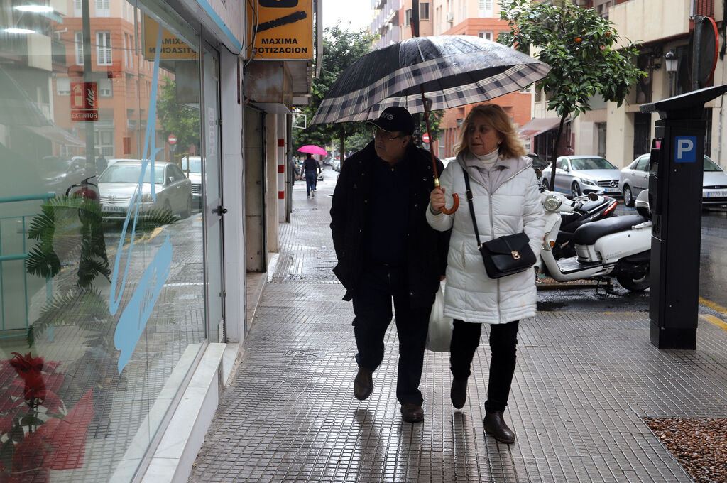 Im&aacute;genes del d&iacute;a de lluvia en Huelva