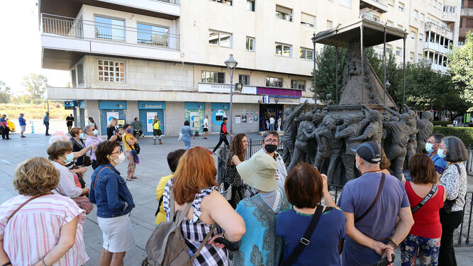Turistas en Huelva. Imagen de archivo