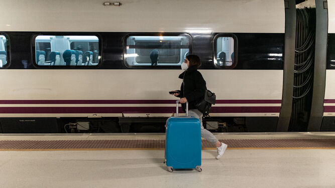 Imagen de archivo de la estación de trenes de Huelva.