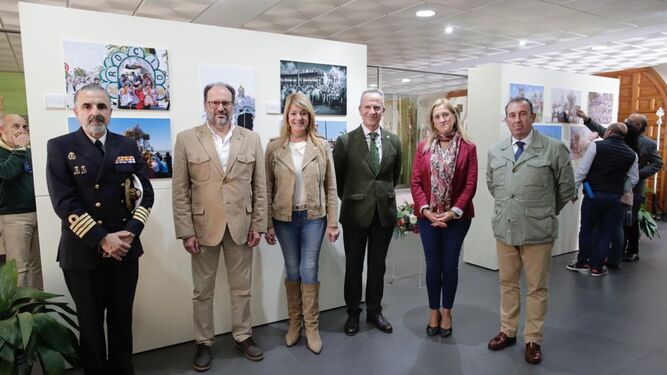 La inauguración de la exposición en la Hermandad del Rocío de Huelva.