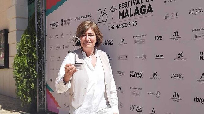 La cineasta onubense Remedios Malvárez recibe el Premio del Público en el Festival de Málaga
