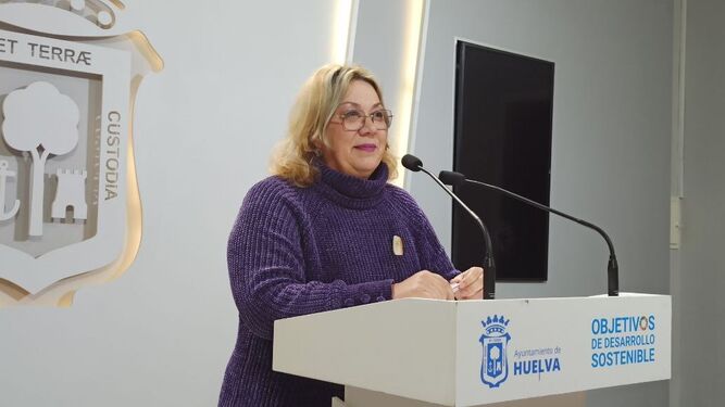 Mónica Rossi, candidata de IU a la Alcaldía de Huelva