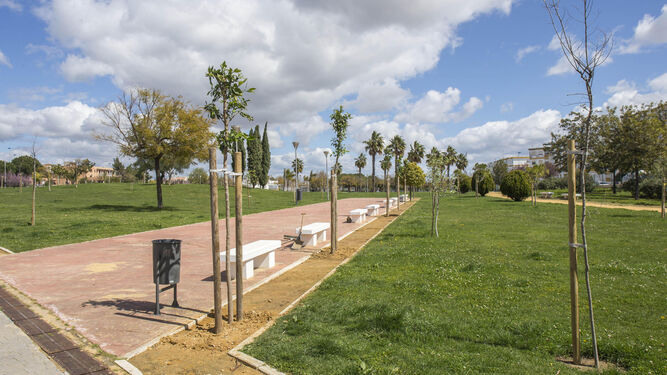 El Parque Antonio Machado de Huelva.