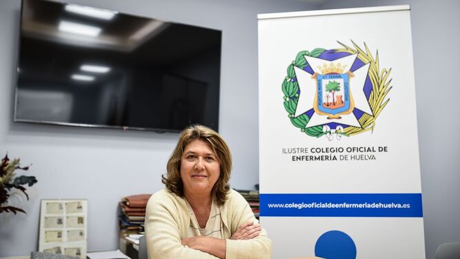 Patricia Mauri, presidenta del Colegio de Enfermería de Huelva.