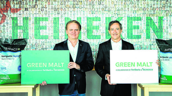 Heineken y Fertiberia impulsan la cerveza sostenible  con hidrógeno verde