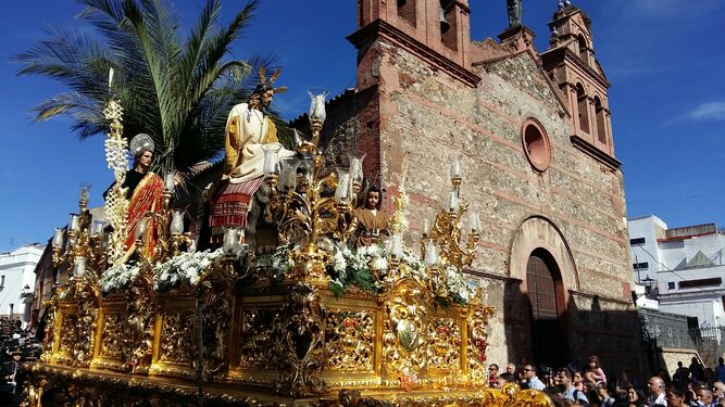 La Borriquita en Aracena, este Domingo de Ramos.
