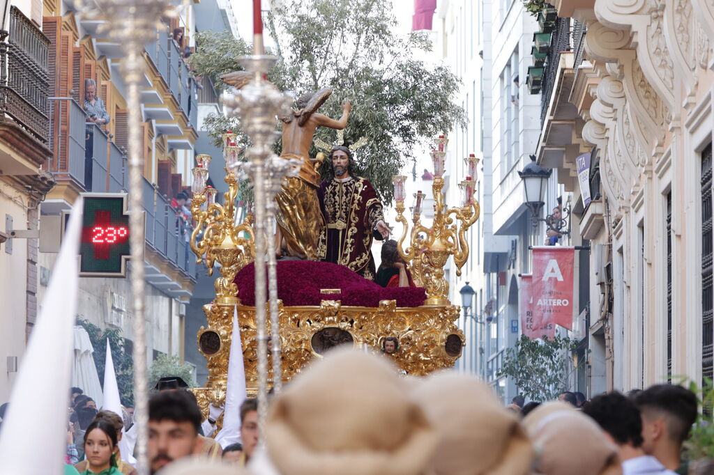 La hermandad de la Oraci&oacute;n en el Huerto de la Semana Santa de Huelva 2023, en im&aacute;genes.