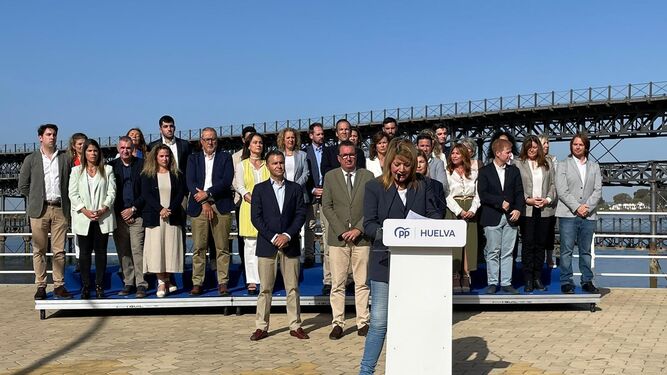 Acto de presentación de la candidatura del PP a la Alcaldía de Huelva.