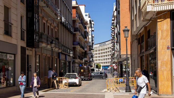 Calle Gravina en Huelva.