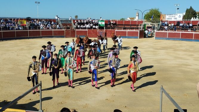 Villarrasa y seis toreros de Huelva