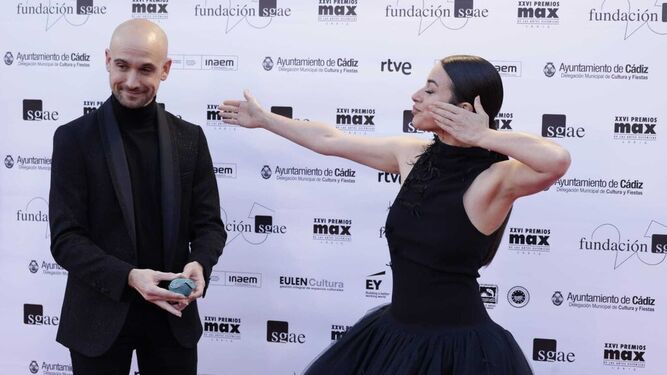 Blanca Paloma y José Pablo Polo en la alfombra roja de los premios Max