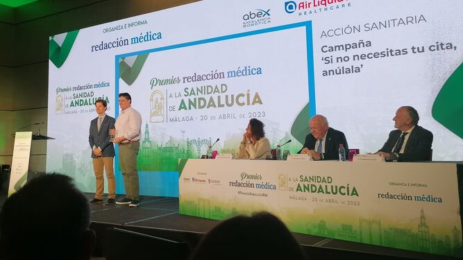Acto de entregra de los Premios a la Sanidad de Andalucía.