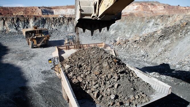 Labores de extracción en Atalaya Mining.