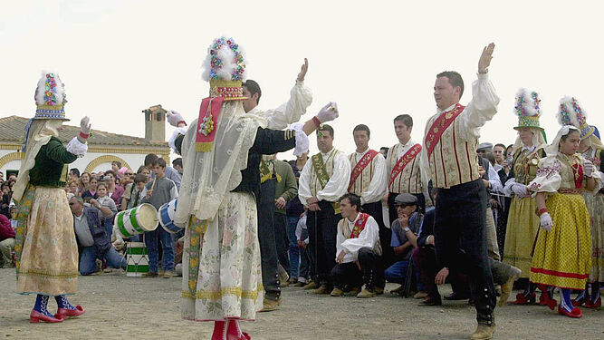 Baile del Poleo en la Romería de San Benito Abad