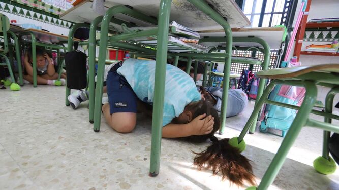 Tsunami Huelva: El SAFA Funcadia, primer colegio de España en superar un simulacro de maremoto