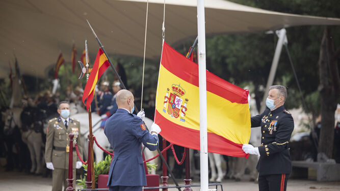 Villarrasa acoge una nueva jura de bandera de personal civil