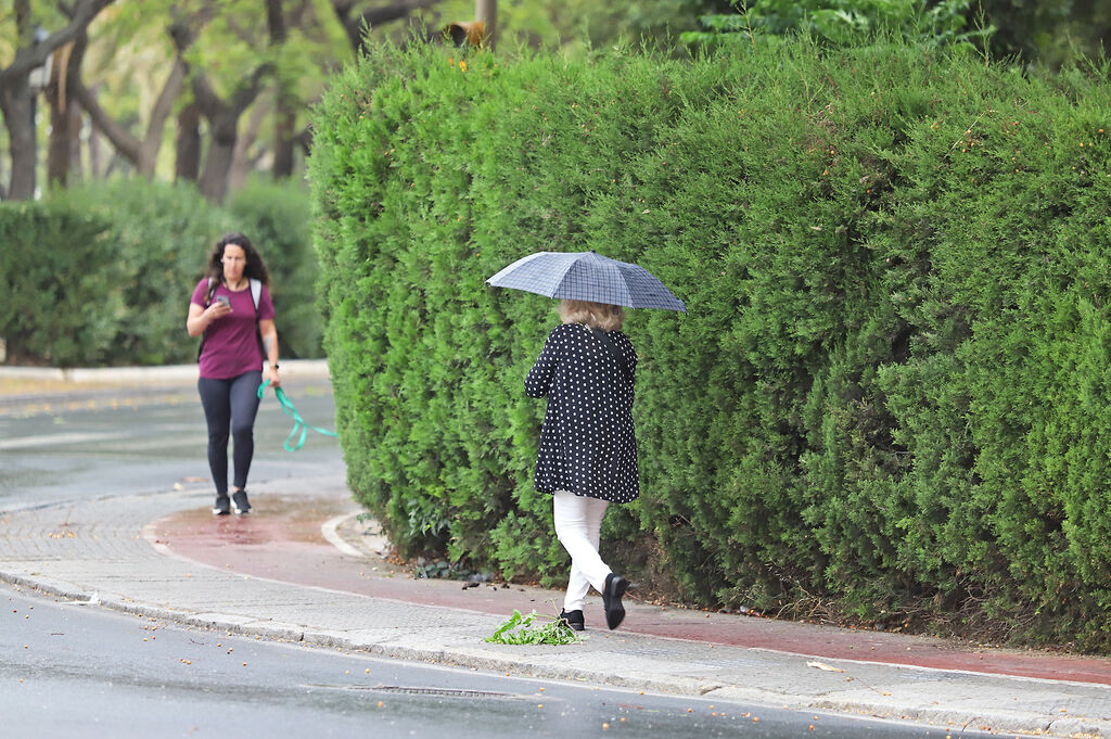 La lluvia en la jornada de domingo en Huelva