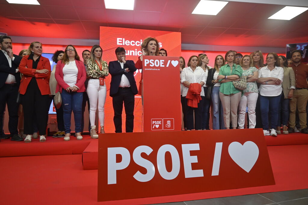 Im&aacute;genes del PSOE tras las elecciones municipales en Huelva