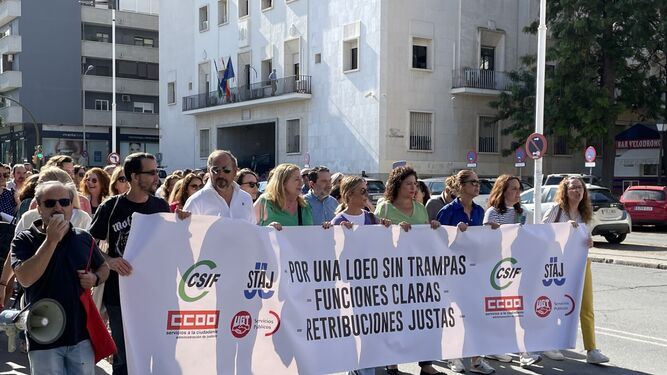 Los funcionarios de Justicia de Huelva vuelven a manifiestarse este miércoles por un reconocimiento de sus derechos laborales