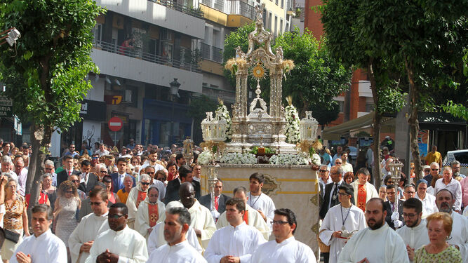 La procesión del Corpus Christi.