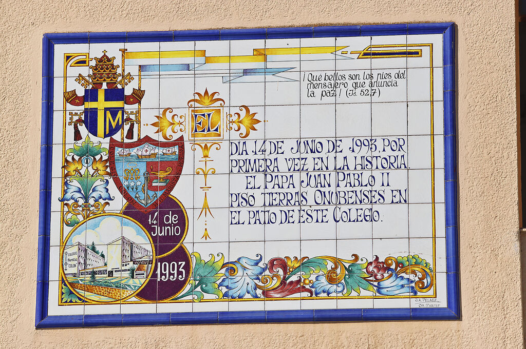 La Asociaci&oacute;n de Antiguos Alumnos Maristas Huelva, Ademar, realiza un acto conmemorativo sobre la visita de Juan Pablo II