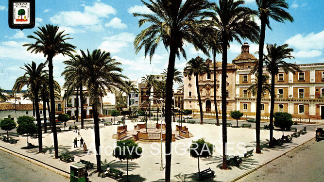 La Plaza de la Merced en  1967, antes de todos los cambios.