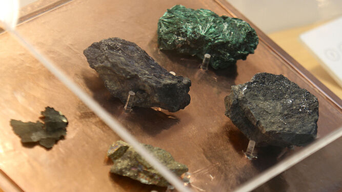 Minerales de cobre.