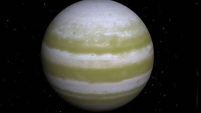 Una imagen del exoplaneta recreada por la NASA