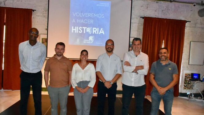 Presentación de la campaña de abonados del Ciudad de Huelva.
