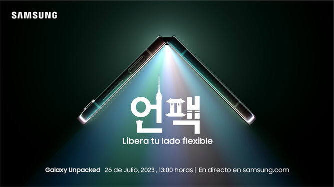 Invitación al Samsung Unpacked del próximo 26 de julio.