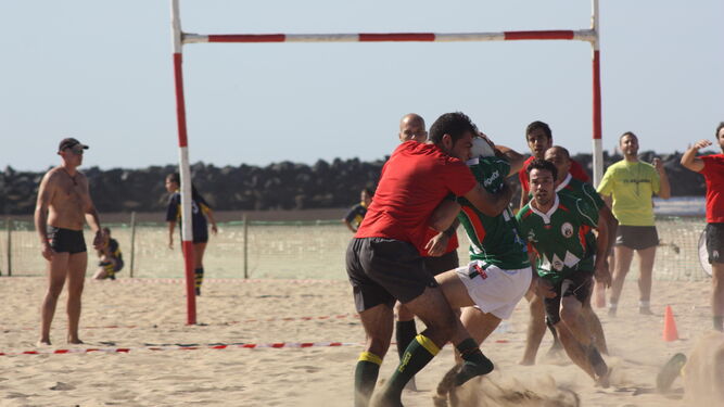 Imagen de archivo del Torneo de rugby playa.