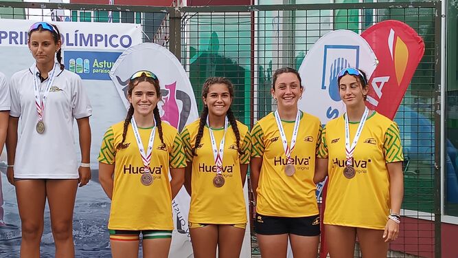 Oro y bronce del piragüismo Tartessos Huelva en el Campeonato de España