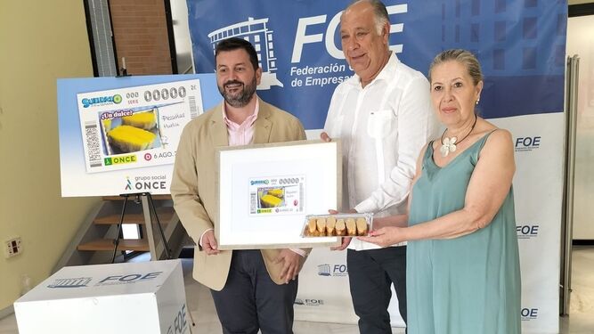 Presentación del cupón de la ONCE que homenajea a las pezuñas de Huelva.