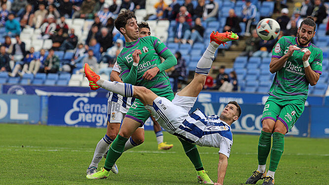 Sergio Chinchilla, durante el partido con el Mancha Real.