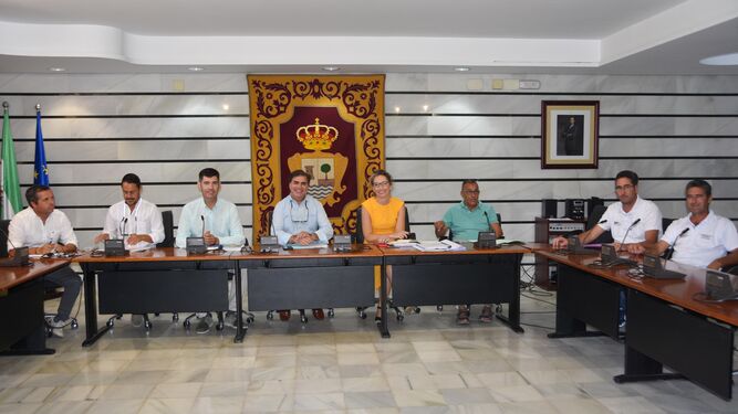 Reunión en el Ayuntamiento de Punta Umbría.