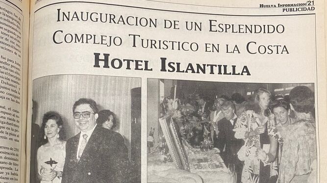 Así presentaba en 1992 la noticia el periódico Huelva Información