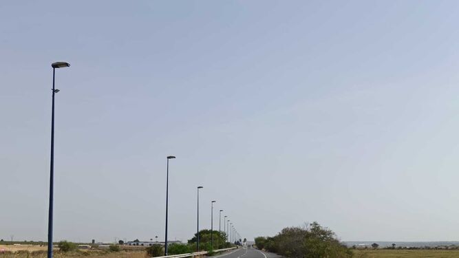 Carretera de El Terrón a La Antilla.