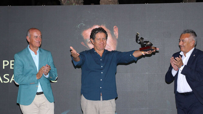Pedro Casablanc recibe su homenaje en el Festival de Cine de Islantilla.
