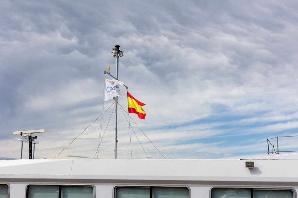 Las impresionantes im&aacute;genes del buque La Belle de Cadix en el Puerto de Huelva