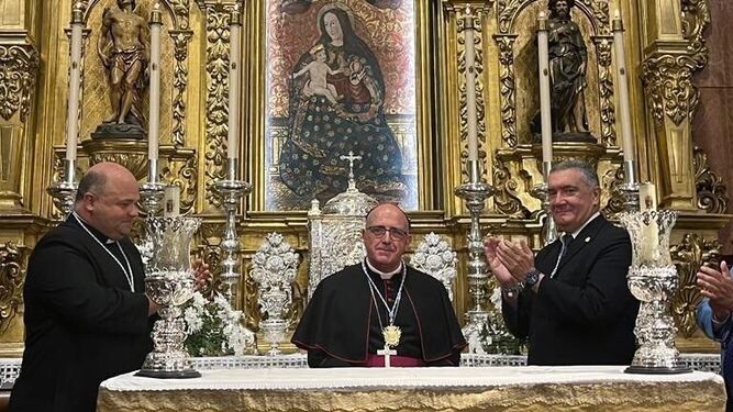 El obispo de Huelva es nombrado Hermano Mayor Honorario de la Hermandad de la Cinta.