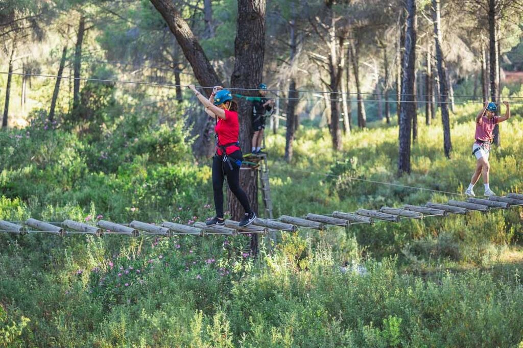 Un parque por todo lo alto: as&iacute; es el circuido de bosque suspendido de Huelva
